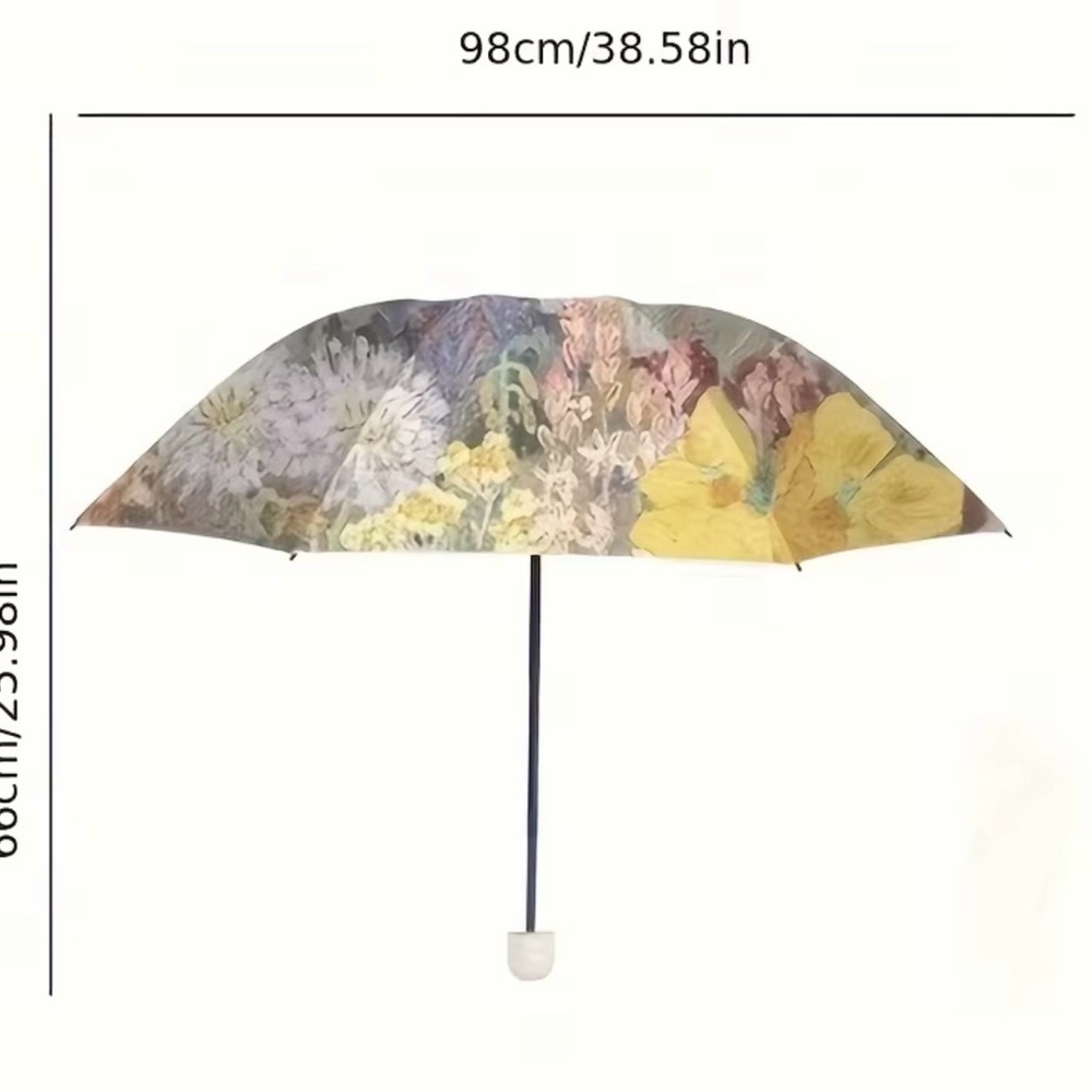 Floral Umbrella with Vibrant Roses - Picture 3 of 6